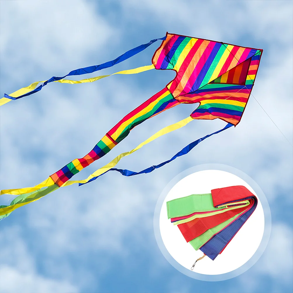 2Pcs Kite Replaceable Tail Colorful Kite End Decoration Rainbow Streamer Kite Making Tail Ribbon
2Pcs Kite Replaceable Tail Colorful Kite End Decoration Rainbow Streamer Kite Making Tail Ribbon