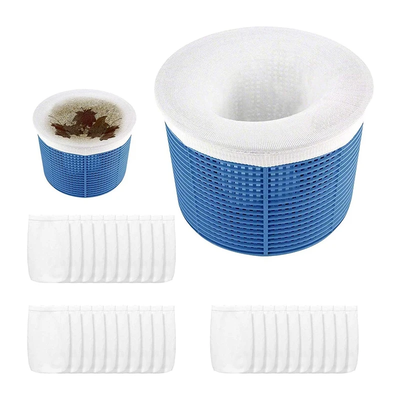 30 Pack Pool Skimmer Socks, Pool Savers Socks Net For Skimmer Basket, Pool Filter Sock Net Ultra Fine Mesh Screen Liner
30 Pack Pool Skimmer Socks, Pool Savers Socks Net For Skimmer Basket, Pool Filter Sock Net Ultra Fine Mesh Screen Liner