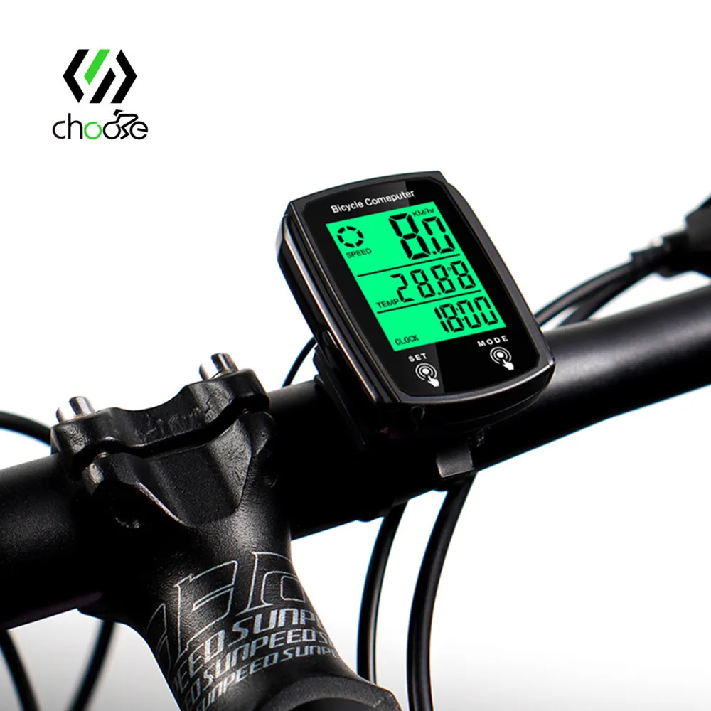 CHOOEE Bike Computer Waterproof Bicycle Stopwatch Wired Odometer MTB Speedometer LCD Screen Bicycle Stopwatchs
CHOOEE Bike Computer Waterproof Bicycle Stopwatch Wired Odometer MTB Speedometer LCD Screen Bicycle Stopwatchs