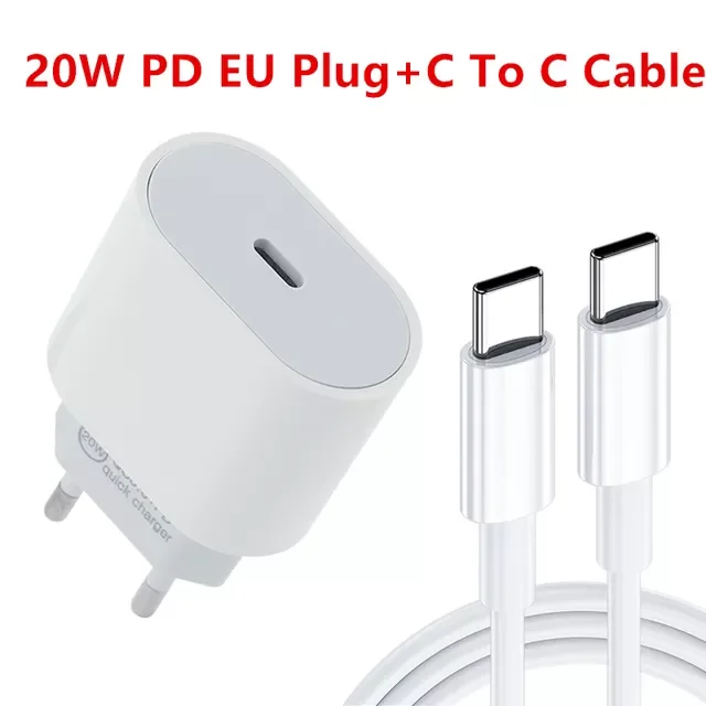 Fast Charging PD USB C Charger For Apple iPhone 13 pro 12 11 8 7 ipad EU Power Adapter US Plug PD Charge Type C Port Cable 
Fast Charging PD USB C Charger For Apple iPhone 13 pro 12 11 8 7 ipad EU Power Adapter US Plug PD Charge Type C Port Cable