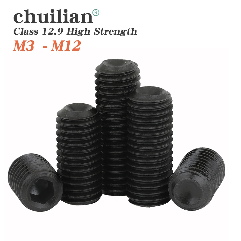 10-100Pcs/lot Hex Socket Set Screw M2 M2.5 M3 M4 M5 M6 M8 Carbon Steel Grub Screw Grade 12.9 Color Match With Hex Socket Wrench
10-100Pcs/lot Hex Socket Set Screw M2 M2.5 M3 M4 M5 M6 M8 Carbon Steel Grub Screw Grade 12.9 Color Match With Hex Socket Wrench