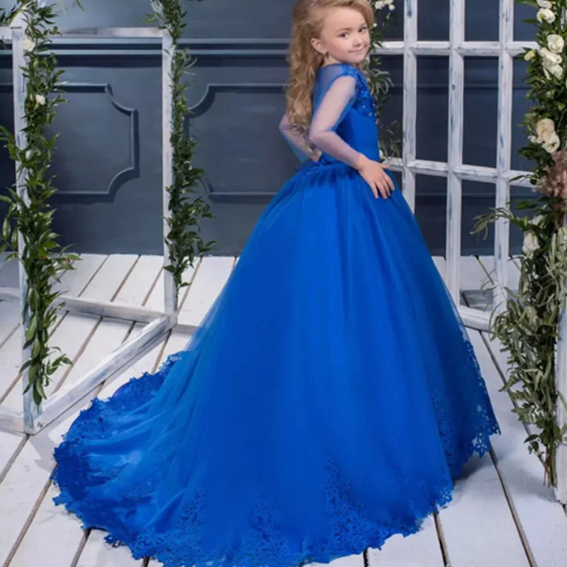Formal Kids Flower Girl Dresses for Wedding Lace Girls Pageant Tulle Party Princess Gown O-Neck for Holy First Communion Girl
Formal Kids Flower Girl Dresses for Wedding Lace Girls Pageant Tulle Party Princess Gown O-Neck for Holy First Communion Girl