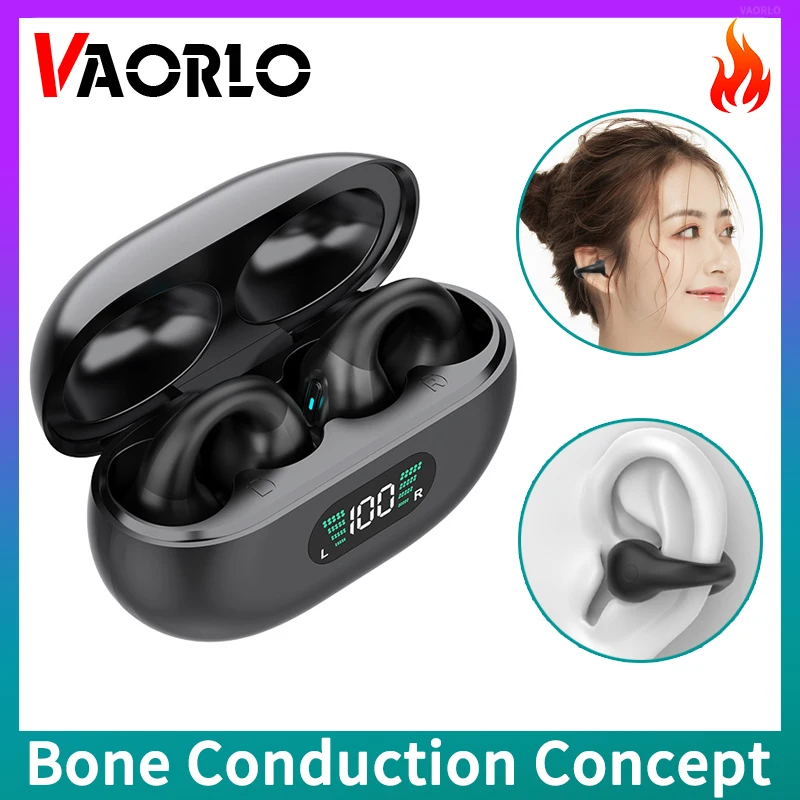Bone Conduction Concept TWS Wireless Headphones Bluetooth 5.3 Earphones Earclip Touch Control Earbuds Sports HIFI Bass Headsets
Bone Conduction Concept TWS Wireless Headphones Bluetooth 5.3 Earphones Earclip Touch Control Earbuds Sports HIFI Bass Headsets