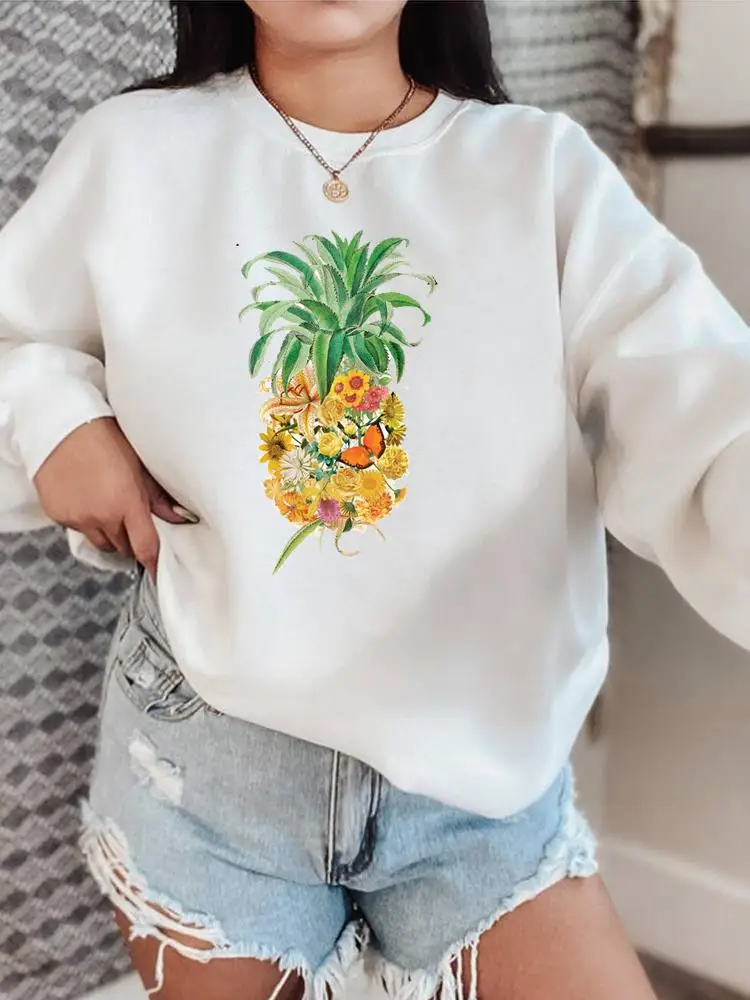 Pullovers O-neck Autumn Fashion Clothing Women Fall Spring Pineapple Beach Vacation 90s Fashion Female Graphic Sweatshirts
Pullovers O-neck Autumn Fashion Clothing Women Fall Spring Pineapple Beach Vacation 90s Fashion Female Graphic Sweatshirts