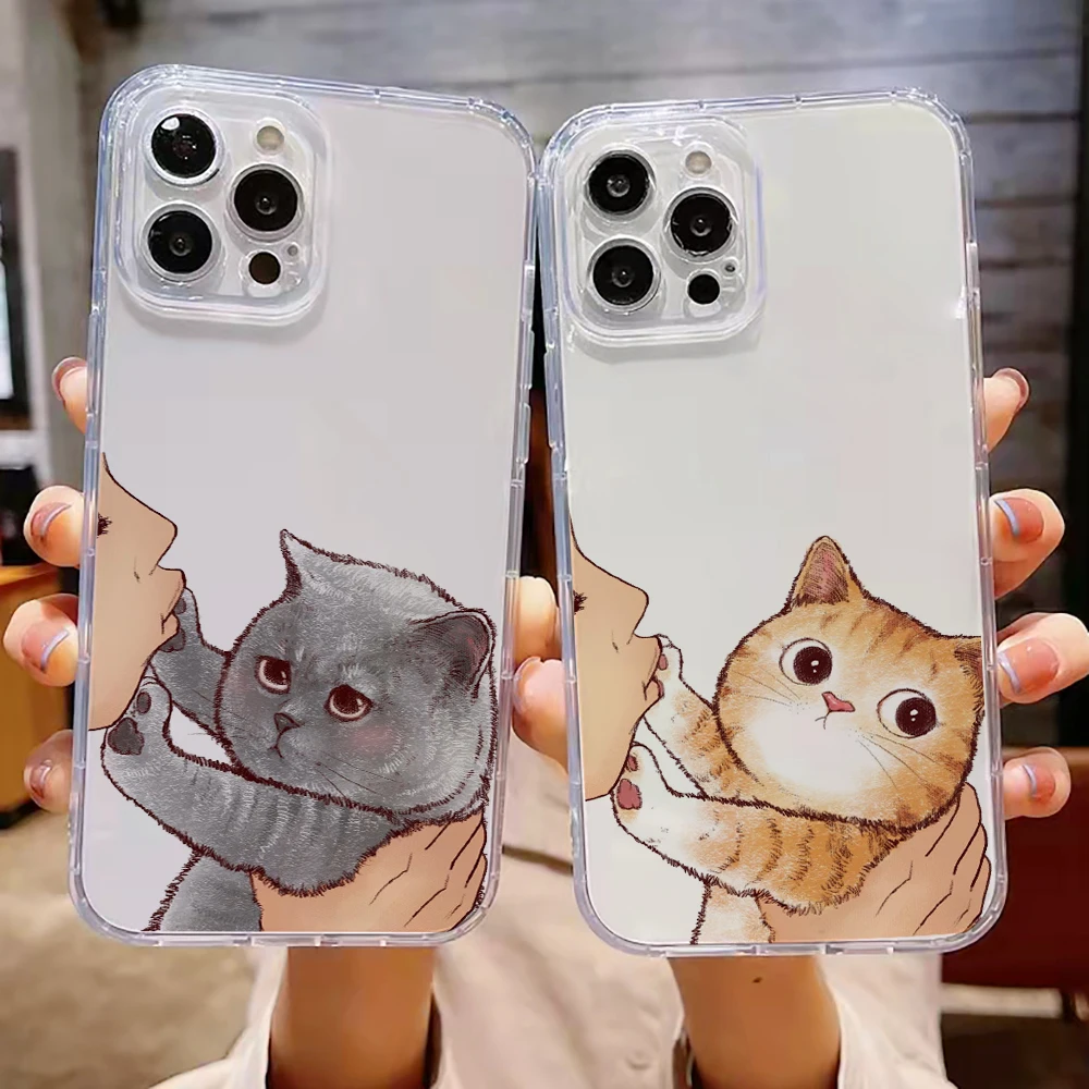 Cute Cat Luxury Ultra Thin Clear Phone Case For Apple iPhone 13 12 11 Pro Max 12 13 Mini X XR XS Max SE 6 6s 7 8 Plus Back
Cute Cat Luxury Ultra Thin Clear Phone Case For Apple iPhone 13 12 11 Pro Max 12 13 Mini X XR XS Max SE 6 6s 7 8 Plus Back