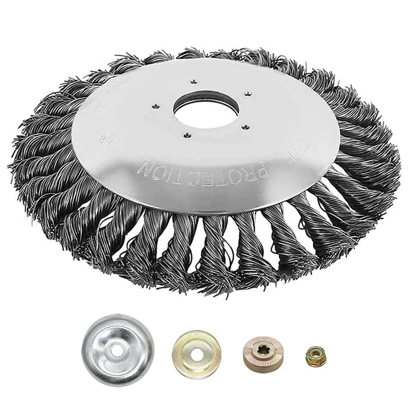 6 Inches (Approximately 15.2 Cm) Wire Brush Cutter Steel Wire Wheel, Suitable For Weeders With 4 Adapters
6 Inches (Approximately 15.2 Cm) Wire Brush Cutter Steel Wire Wheel, Suitable For Weeders With 4 Adapters