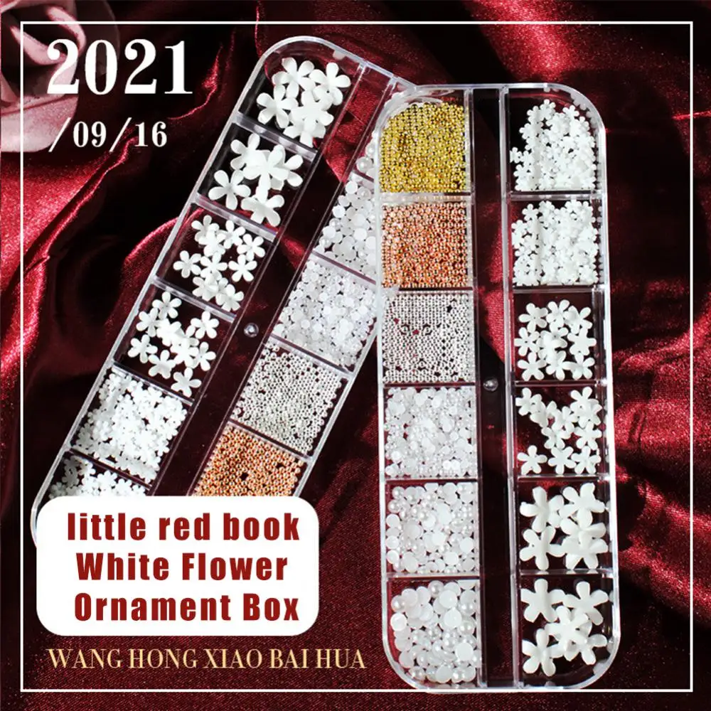 Nail Art Resin Small Flower Flat Bottom Pearl Five-petal Flower Steel Ball Mixed DIY Nail Decoration 3D Nail Decor Rhinestones 
Nail Art Resin Small Flower Flat Bottom Pearl Five-petal Flower Steel Ball Mixed DIY Nail Decoration 3D Nail Decor Rhinestones