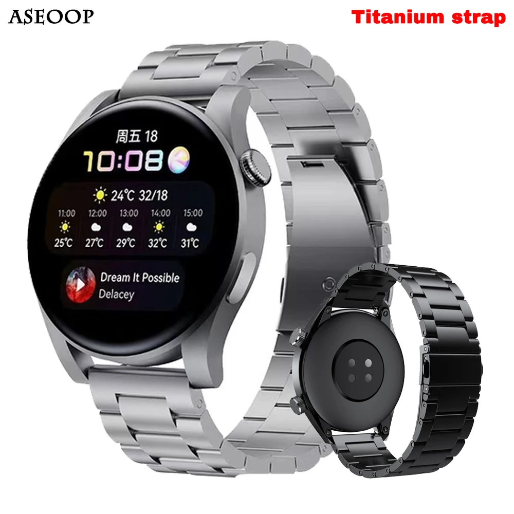 Titanium strap 22 20mm Watch Strap For Huawei Watch GT 3 pro 46mm/GT Runner/magic 2 46mm Strap Smartwatch Bracelet Band Ремешок
Titanium strap 22 20mm Watch Strap For Huawei Watch GT 3 pro 46mm/GT Runner/magic 2 46mm Strap Smartwatch Bracelet Band Ремешок