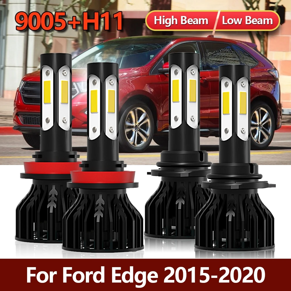 4x LED 9005 H11 Headlight Bulbs High Low Combo Four-sides Car Lamps Accessories Kit For Ford Edge 2015 2016 2017 2018 2019 2020
4x LED 9005 H11 Headlight Bulbs High Low Combo Four-sides Car Lamps Accessories Kit For Ford Edge 2015 2016 2017 2018 2019 2020