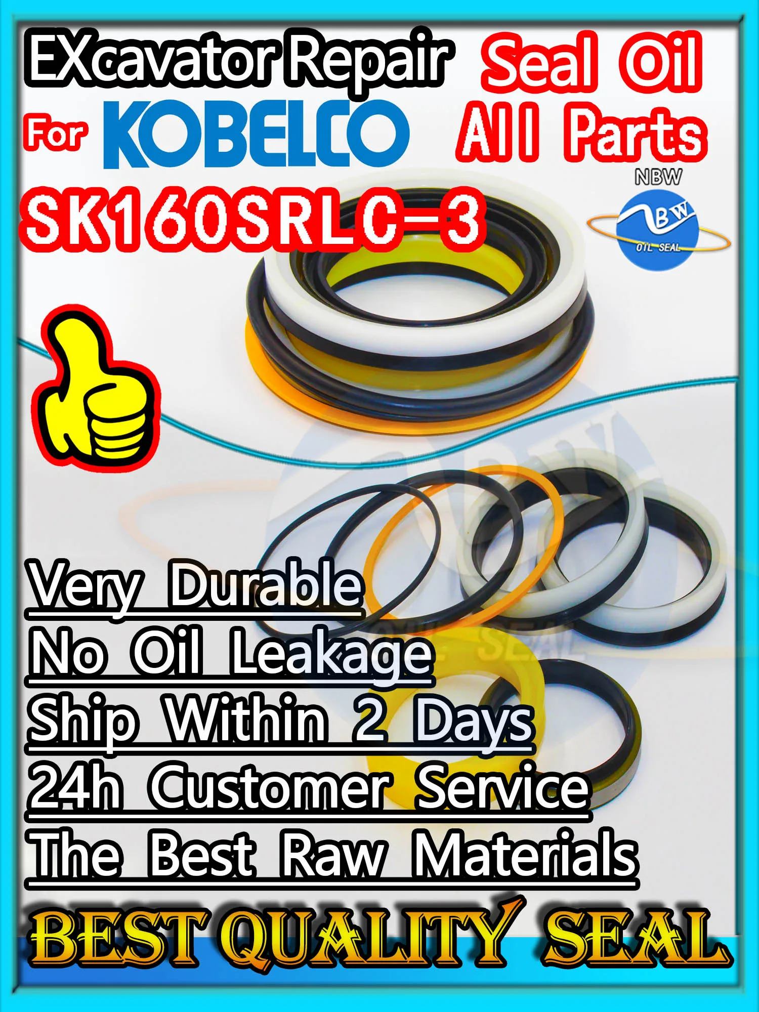 For KOBELCO SK160SRLC-3 Seal Kit Excavator Repair Oil High Quality SK160SRLC 3 Hydraulic Pump Digger Clamshell Shovel Adjust
For KOBELCO SK160SRLC-3 Seal Kit Excavator Repair Oil High Quality SK160SRLC 3 Hydraulic Pump Digger Clamshell Shovel Adjust