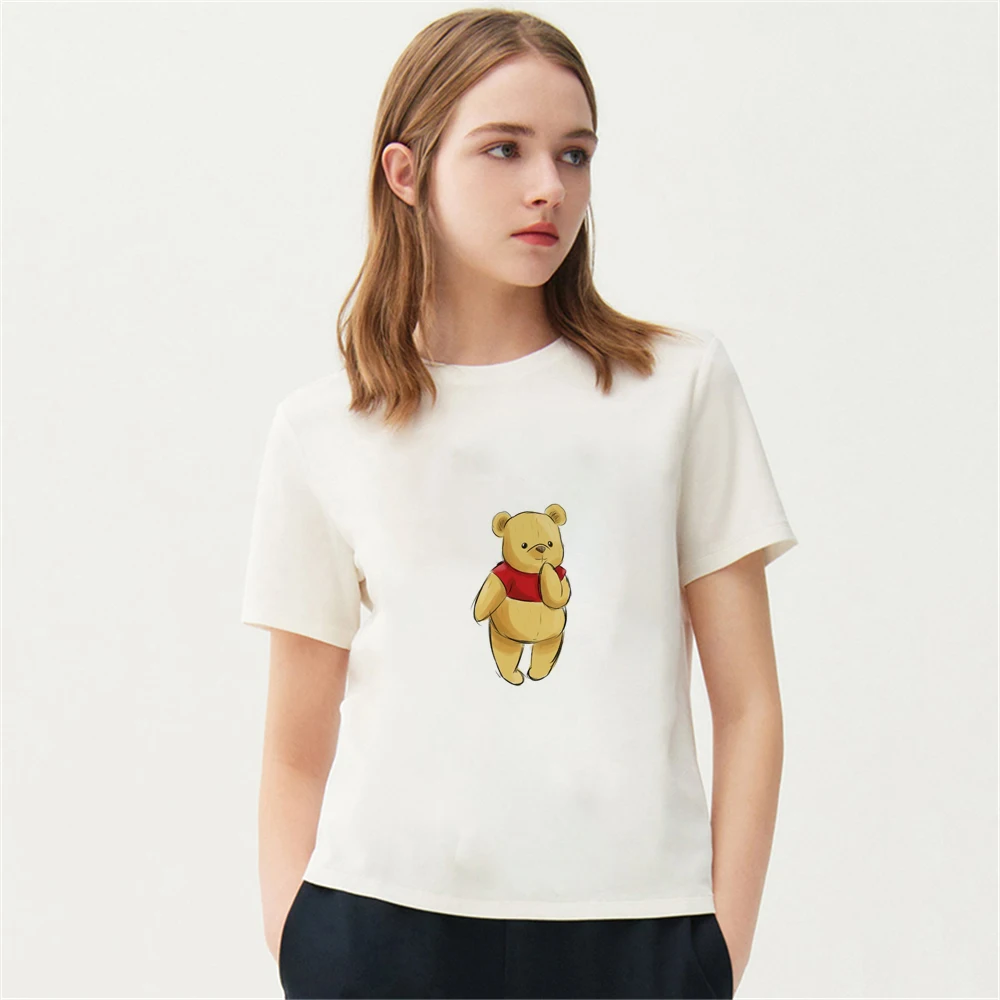 Summer Disney Women Tshirt Winnie The Pooh Graphic T-Shirts Female White Soft Short Sleeve O-Neck Casual Tops Fashion Gift
Summer Disney Women Tshirt Winnie The Pooh Graphic T-Shirts Female White Soft Short Sleeve O-Neck Casual Tops Fashion Gift