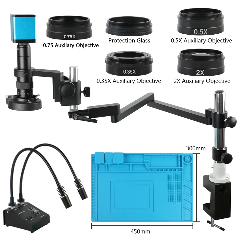 Микроскоп видеоиндустрия SONY IMX307 HDMI с автофокусом 1080P + вращающаяся шарнирная рукоятка с зажимом фото + 144 светодиодов
Микроскоп видеоиндустрия SONY IMX307 HDMI с автофокусом 1080P + вращающаяся шарнирная рукоятка с зажимом фото + 144 светодиодов