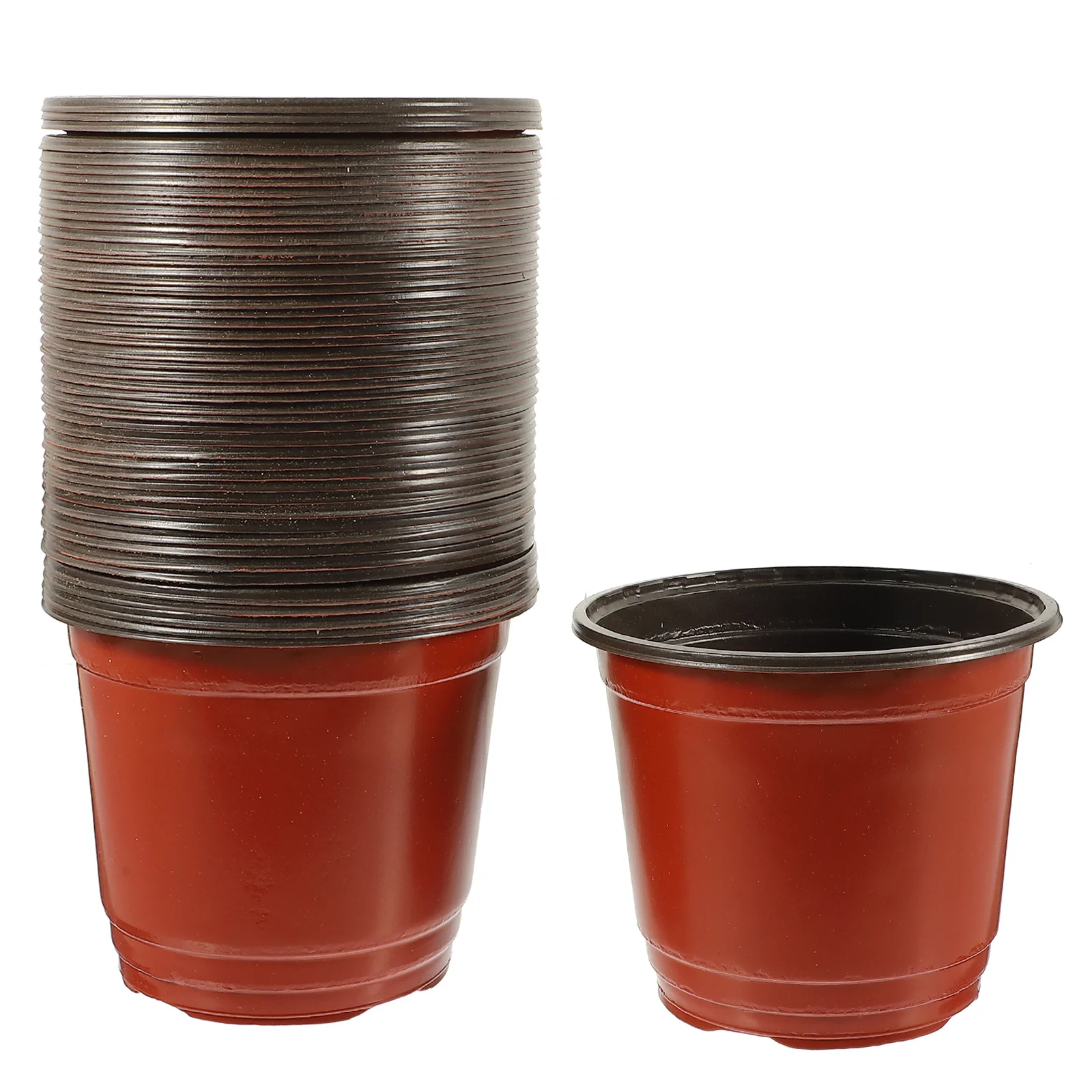 50pcs Planter Plants Nursery Pot Planter Pots Flower Container Starting Pots with Drainage 120mm
50pcs Planter Plants Nursery Pot Planter Pots Flower Container Starting Pots with Drainage 120mm