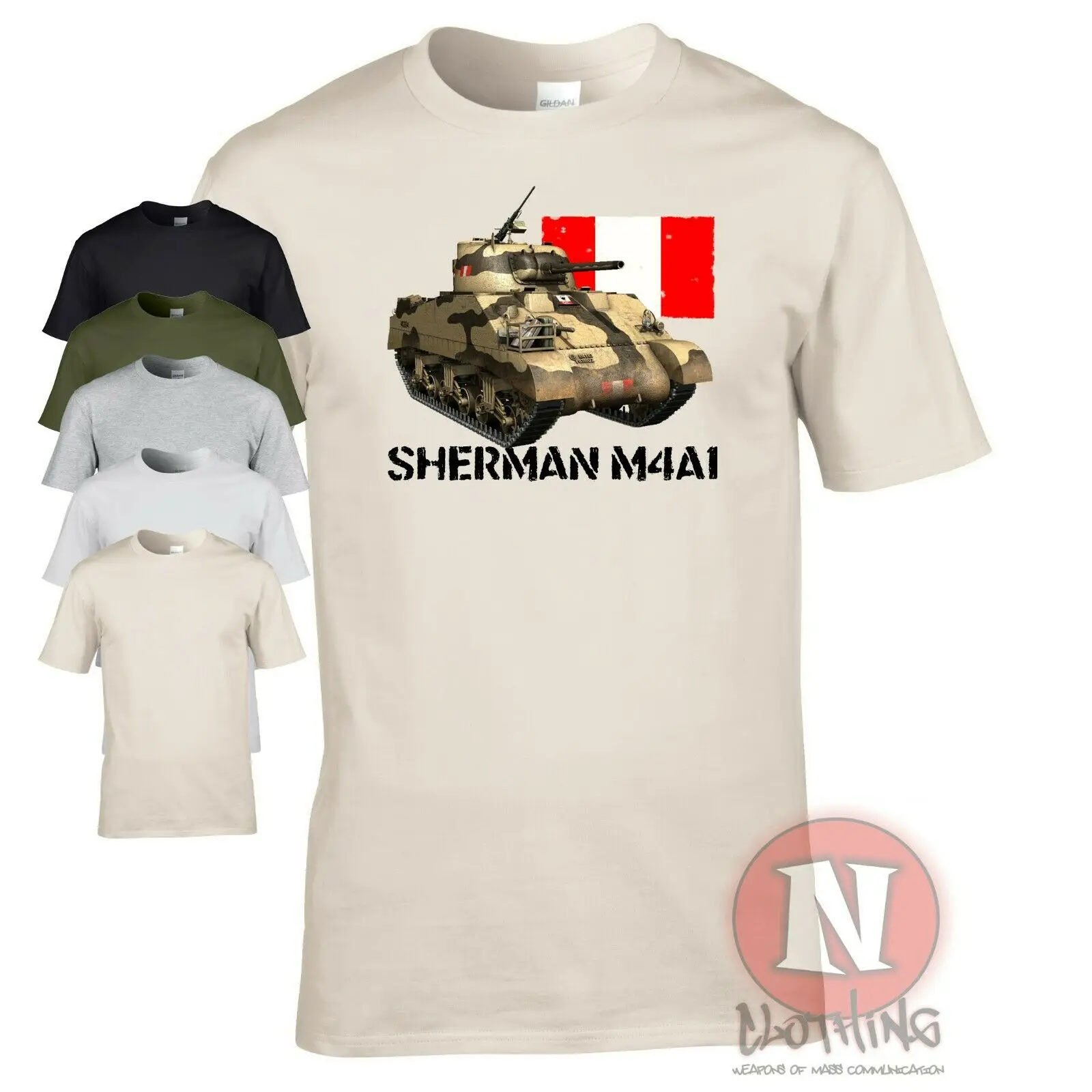 British M4 Sherman Tank T Shirt Military WWII North African Vehicle 100% Cotton Short Sleeve O Neck T Shirt Casual Top
British M4 Sherman Tank T Shirt Military WWII North African Vehicle 100% Cotton Short Sleeve O Neck T Shirt Casual Top
