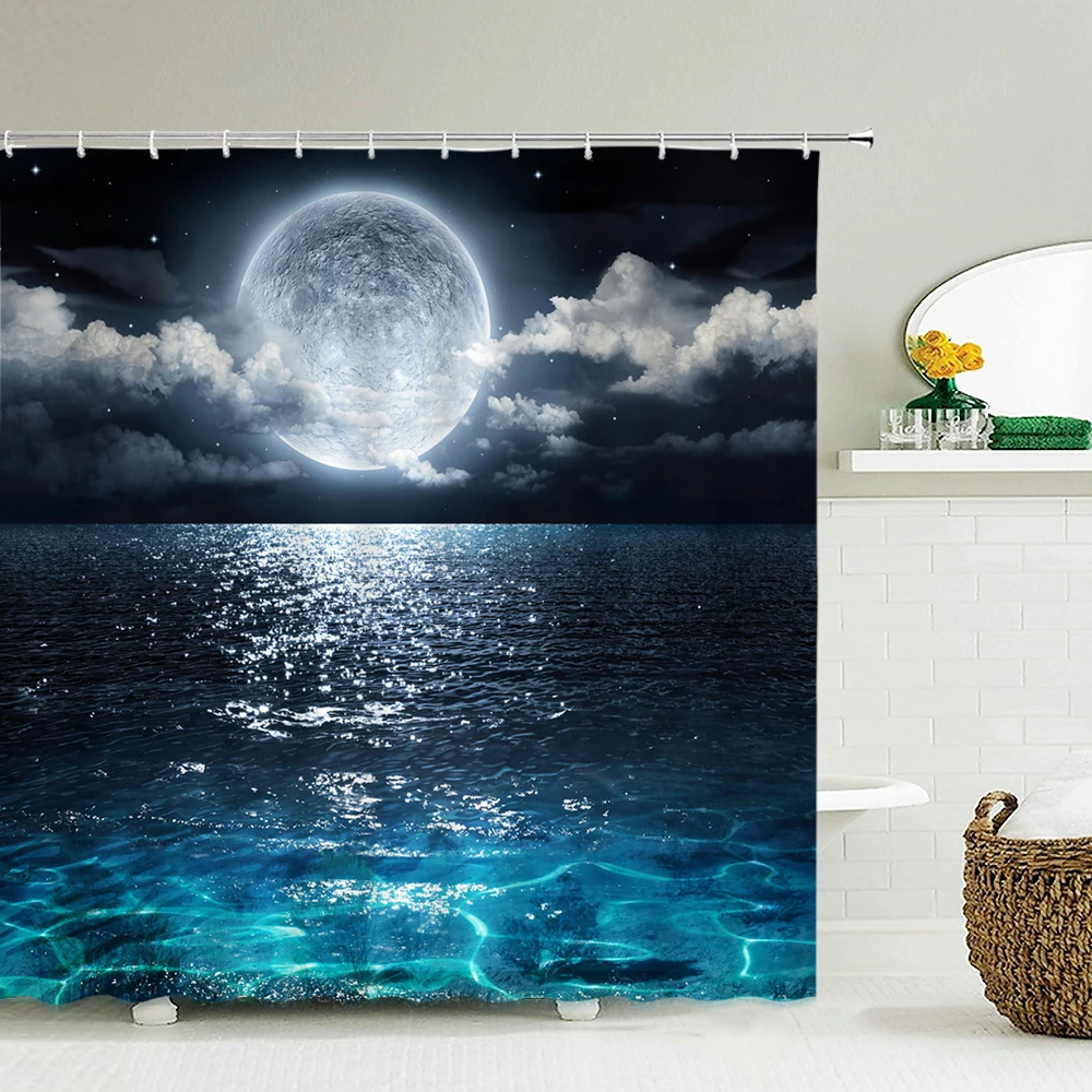 Home Bathroom Decoration Waterproof Home Bathroom Curtain Decoration Night View Starry Sky Earth Moon Shower Curtain
Home Bathroom Decoration Waterproof Home Bathroom Curtain Decoration Night View Starry Sky Earth Moon Shower Curtain