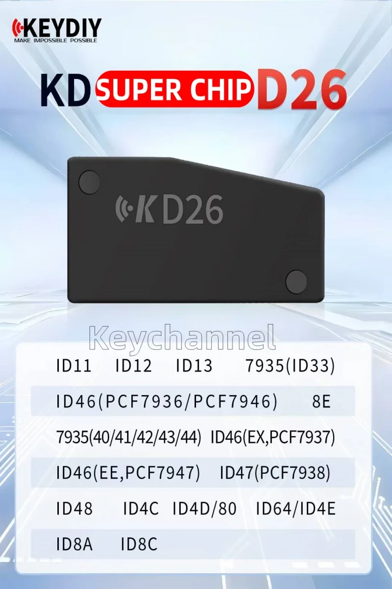 10 шт. KEYIDY Super Chip D26 Транспондер автомобильного ключа PCF7939 ID49 ID46 ID47 ID48 4D80 8A 8C Чип для KD-X2 для Renualt Toyota Nissan
10 шт. KEYIDY Super Chip D26 Транспондер автомобильного ключа PCF7939 ID49 ID46 ID47 ID48 4D80 8A 8C Чип для KD-X2 для Renualt Toyota Nissan