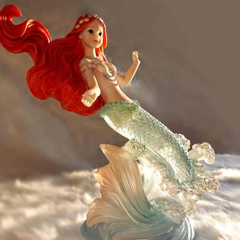 Mermaid Ornament Exquisite Mermaid Princess Resin Figurine Holiday Christmas Ornament Fairytale Desk Sculpture For Living Rooms
Mermaid Ornament Exquisite Mermaid Princess Resin Figurine Holiday Christmas Ornament Fairytale Desk Sculpture For Living Rooms