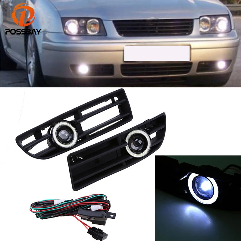 POSSBAY Car Angle Eye Fog Lights White LED Daytime Running Lights for VW Bora MK4/A4 Typ 1J 1999-2004 Foglamp Hood With Lens
POSSBAY Car Angle Eye Fog Lights White LED Daytime Running Lights for VW Bora MK4/A4 Typ 1J 1999-2004 Foglamp Hood With Lens