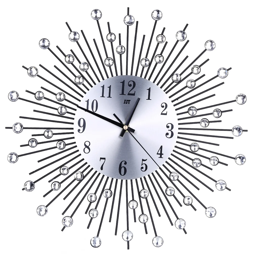 3D clock wall decor bling silver- Wall Clock Diamonds Decorative Clock Wall Clock Living- Room Decor- Clocks Modern Minimalist
3D clock wall decor bling silver- Wall Clock Diamonds Decorative Clock Wall Clock Living- Room Decor- Clocks Modern Minimalist