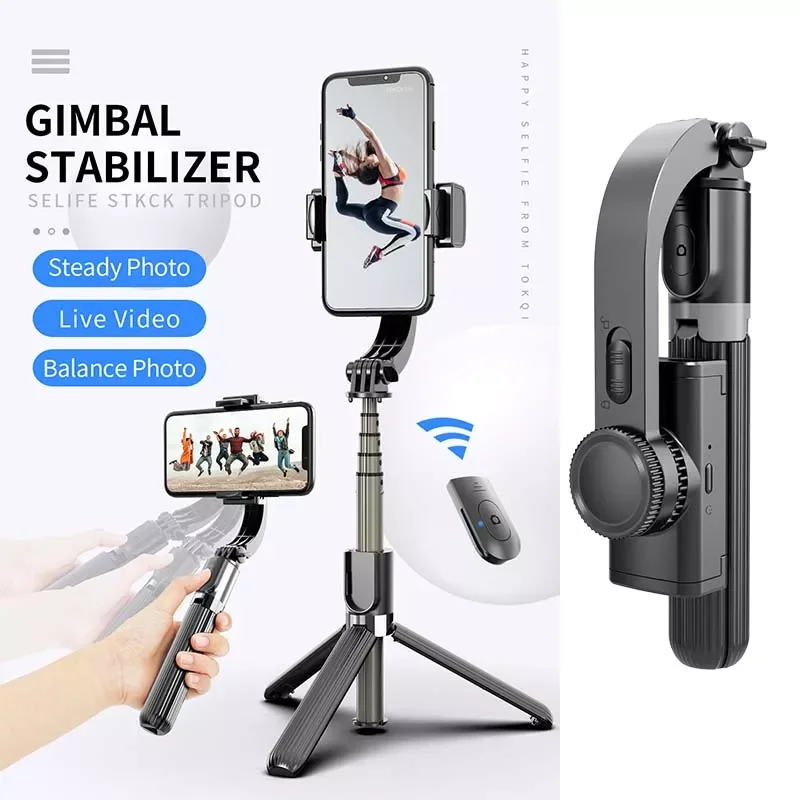 L08 Adjustable Selfie Stick Handheld Gimbal Stabilizer Tripod Phone Action Camera with Bluetooth Remote Control SmartPhone
L08 Adjustable Selfie Stick Handheld Gimbal Stabilizer Tripod Phone Action Camera with Bluetooth Remote Control SmartPhone