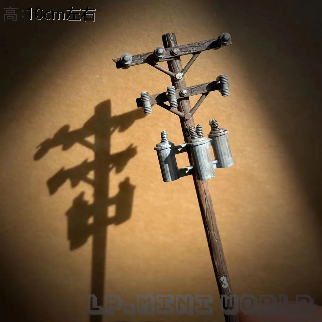 1:64 prop model retro telephone pole car model scene decoration micro landscape props
1:64 prop model retro telephone pole car model scene decoration micro landscape props