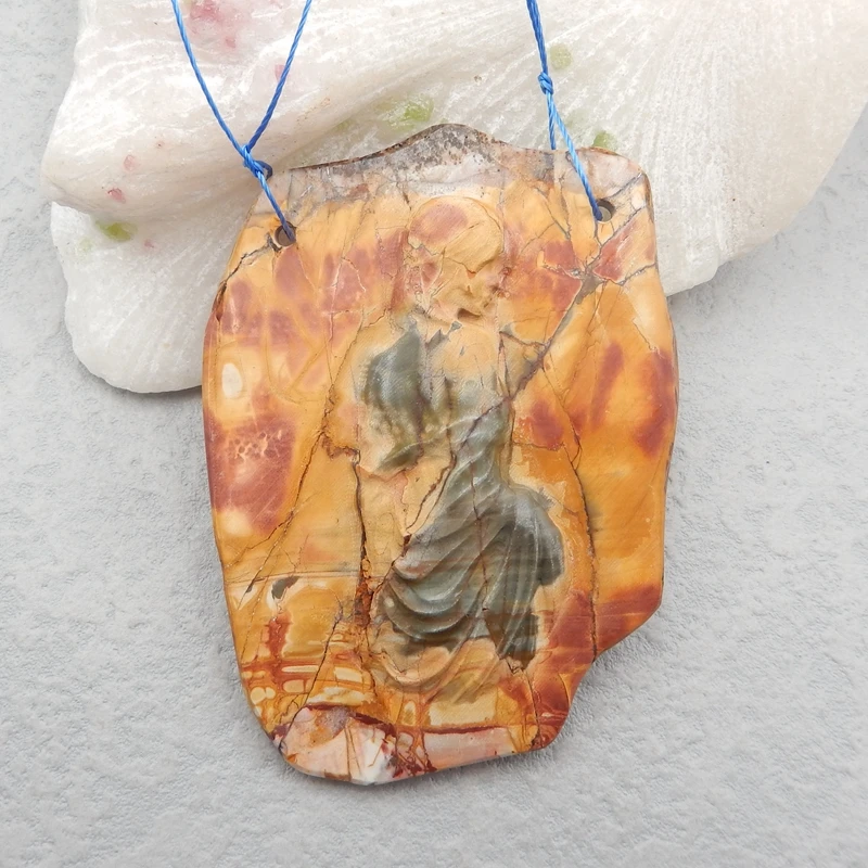 Новый дизайн, разноцветная подвеска в виде Лев с резной яшмой Пикассо, x 54x7 мм 36 г
Новый дизайн, разноцветная подвеска в виде Лев с резной яшмой Пикассо, x 54x7 мм 36 г