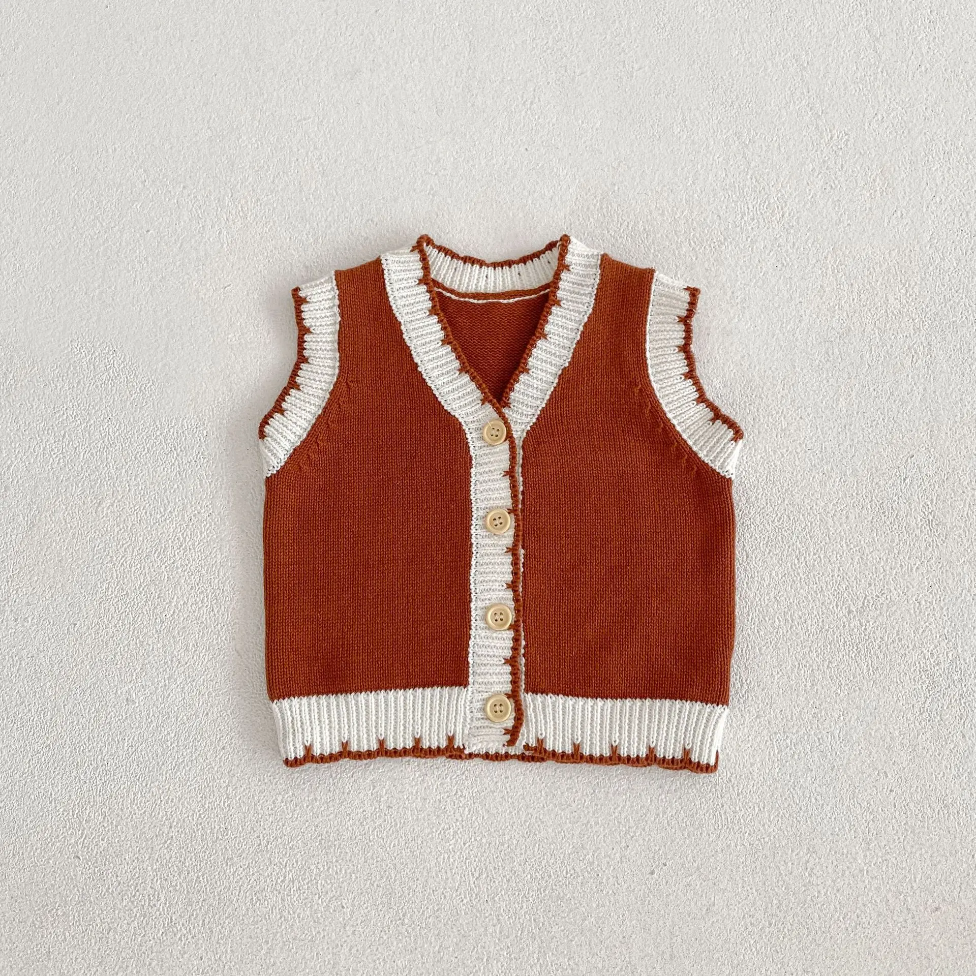 2022 Autumn New Toddler 0-3years Boy Girl Baby Knitting Cardigan Vest Children Solid Sleeveless Tops Infant Cotton Waistcoats
2022 Autumn New Toddler 0-3years Boy Girl Baby Knitting Cardigan Vest Children Solid Sleeveless Tops Infant Cotton Waistcoats