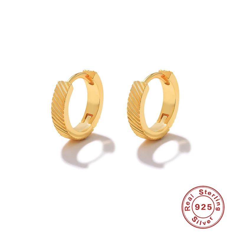 CANNER 925 Sterling Silver Round Earring Charms 9mm Slash Texture Huggie Ear Hoop Earrings For Men Women Punk Gothic Jewelry
CANNER 925 Sterling Silver Round Earring Charms 9mm Slash Texture Huggie Ear Hoop Earrings For Men Women Punk Gothic Jewelry