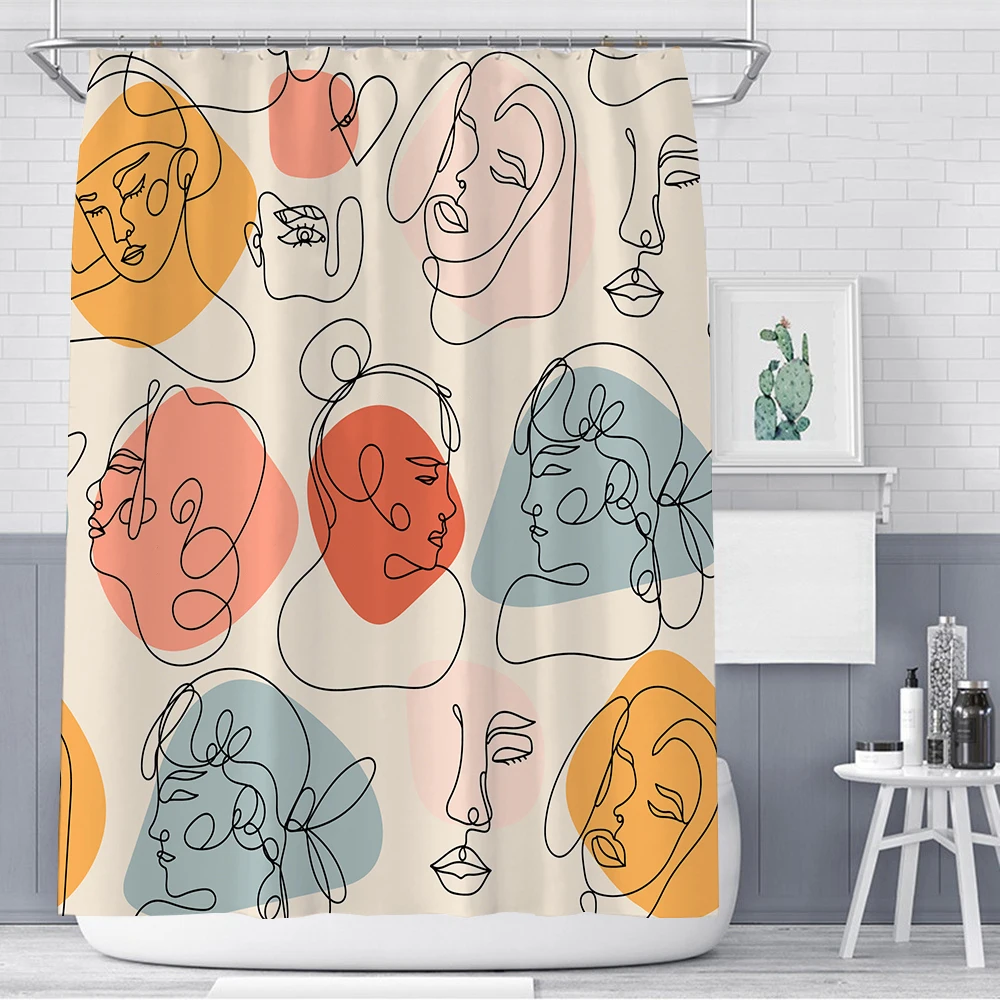 Waterproof Shower Curtain Nordic Minimalist Lines Geometric Bathroom Bath Curtains Polyester Fabric Bathroom Curtains Home Decor
Waterproof Shower Curtain Nordic Minimalist Lines Geometric Bathroom Bath Curtains Polyester Fabric Bathroom Curtains Home Decor
