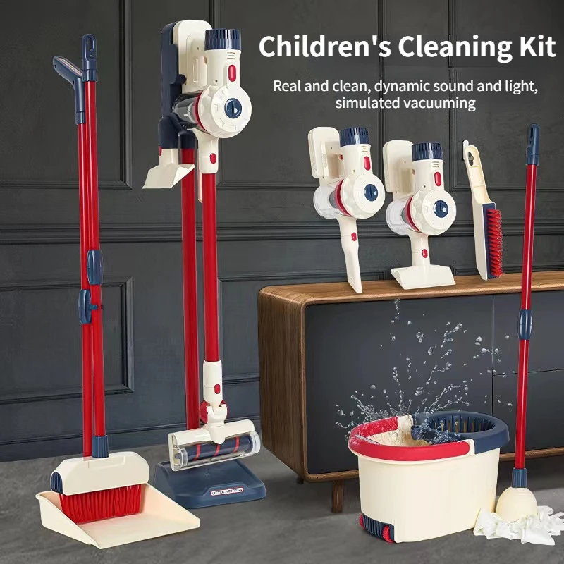 Children's Electric Simulation Vacuum Cleaner Toy Mop Sweeping Simulation Cleaning Tool Set Puzzle Play House Toy Gift
Children's Electric Simulation Vacuum Cleaner Toy Mop Sweeping Simulation Cleaning Tool Set Puzzle Play House Toy Gift