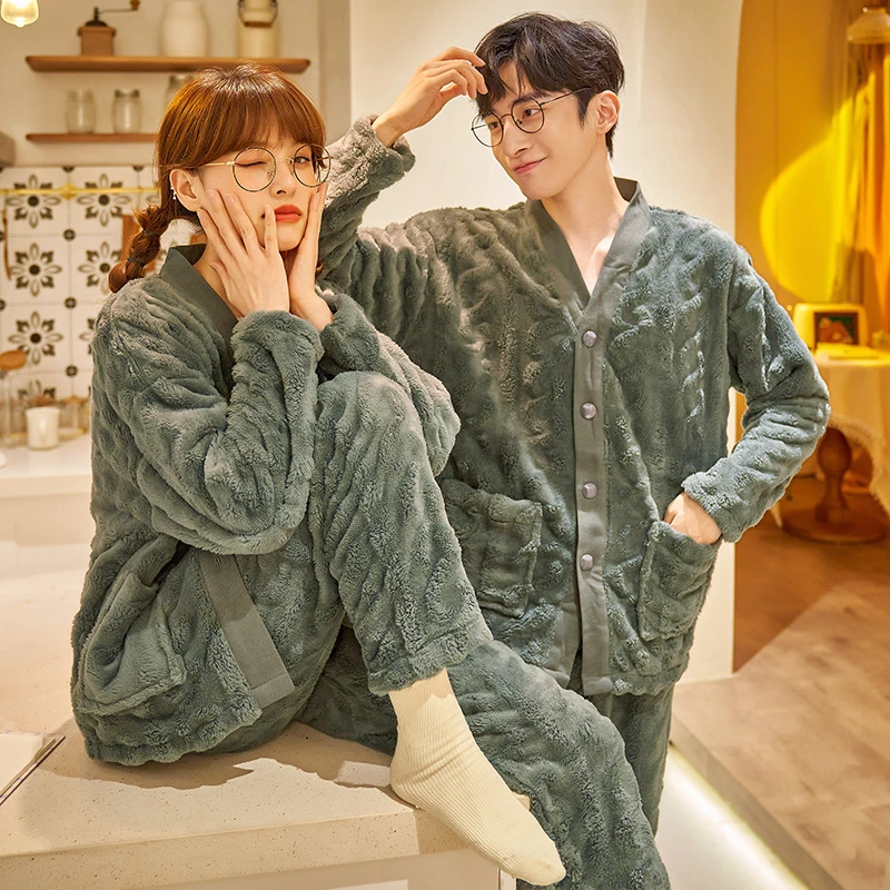 Men's Winter Pajamas For Men Pajama Sets Couple Long Sleeve Casual Sleepwear Pyjama Male Homewear Lounge Clothes Plus Size
Men's Winter Pajamas For Men Pajama Sets Couple Long Sleeve Casual Sleepwear Pyjama Male Homewear Lounge Clothes Plus Size