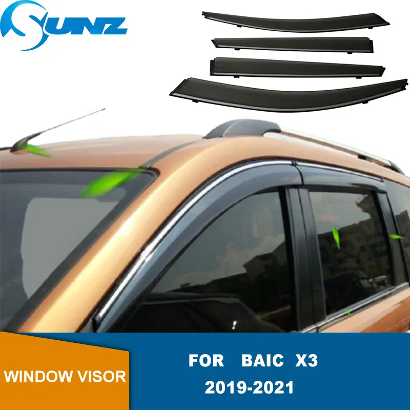 Side Window Deflector For Baic X3 2019 2020 2021 Window Sun Rain Visors Vent Deflector Guard Weather Shield 4Pcs SUNZ
Side Window Deflector For Baic X3 2019 2020 2021 Window Sun Rain Visors Vent Deflector Guard Weather Shield 4Pcs SUNZ
