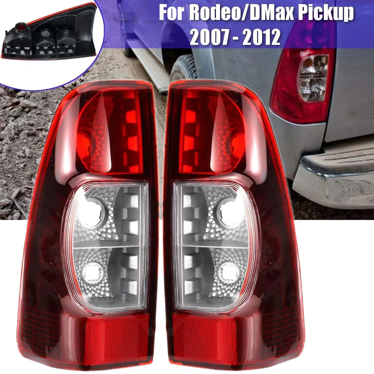2Pcs Car Rear Taillight Brake Lamp Tail Lamp Without Bulb for Isuzu Rodeo DMax Pickup 2007 2008 2009 2010 2011 2012
2Pcs Car Rear Taillight Brake Lamp Tail Lamp Without Bulb for Isuzu Rodeo DMax Pickup 2007 2008 2009 2010 2011 2012