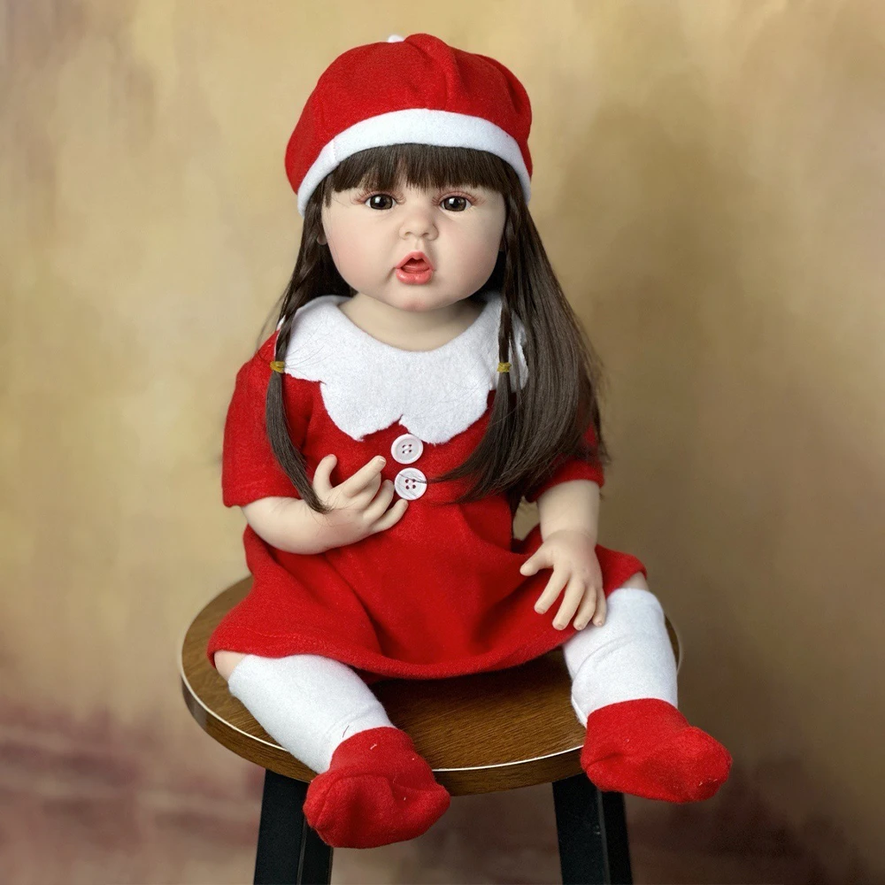 22 Inch New born Bebe Reborn de Silicona Reborn Kit Long Straight Hair Chrismas Gift for Girls Lovely Dolls
22 Inch New born Bebe Reborn de Silicona Reborn Kit Long Straight Hair Chrismas Gift for Girls Lovely Dolls