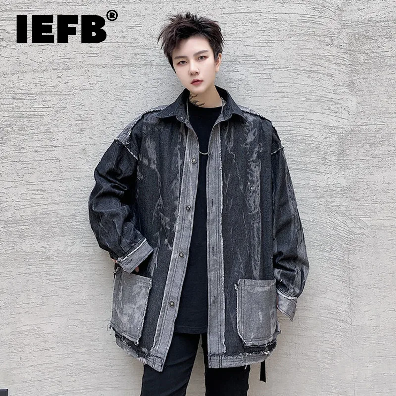 IEFB Vintage Men's Wash Jeans Coat Streetwear Fashion 2023 Autumn New Lapel Single Breasted Denim Jacket Long Sleeve Tops 9Y9318
IEFB Vintage Men's Wash Jeans Coat Streetwear Fashion 2023 Autumn New Lapel Single Breasted Denim Jacket Long Sleeve Tops 9Y9318