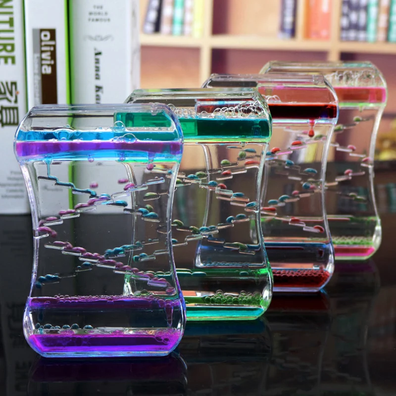 Anti stress Fidget Toy Two-color Oil Drop Ladder Liquid Water Drop Sensory Calming Motion Timer Antistress Relieve Anxiety Toy
Anti stress Fidget Toy Two-color Oil Drop Ladder Liquid Water Drop Sensory Calming Motion Timer Antistress Relieve Anxiety Toy