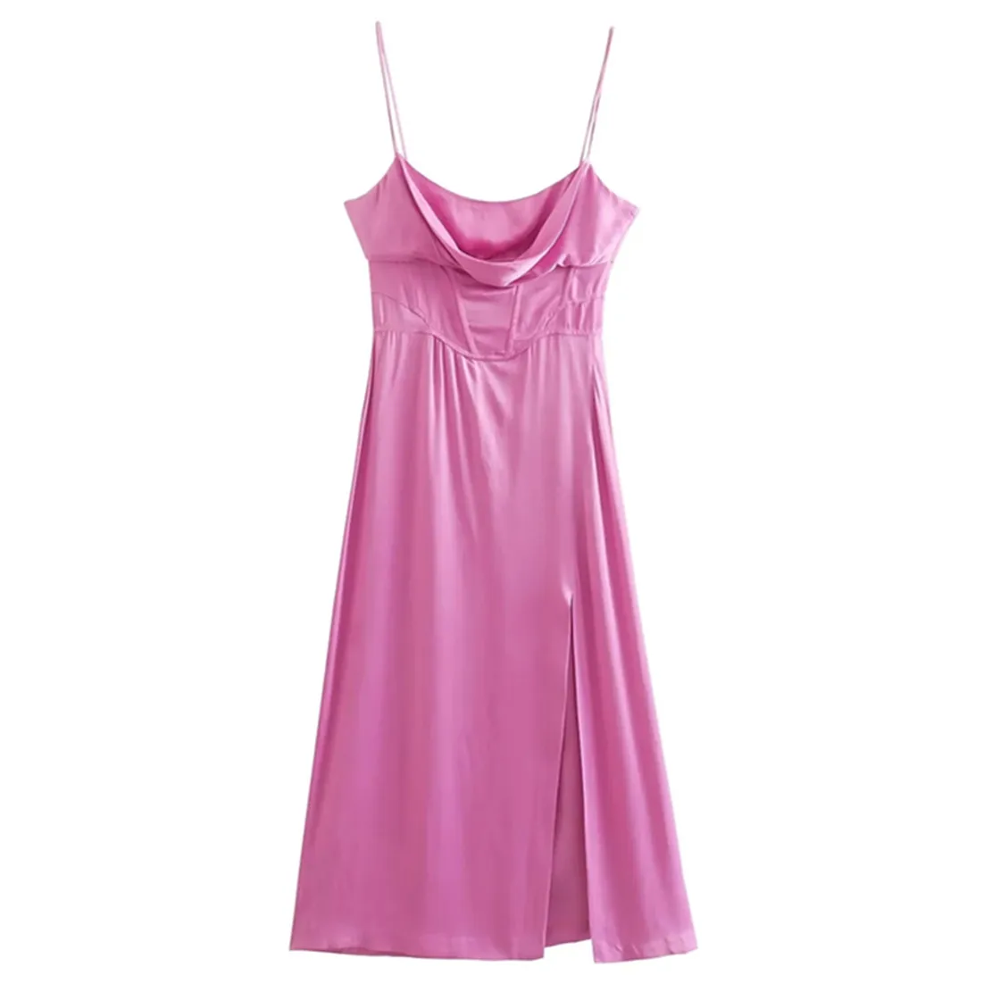 Dave&Di French Style Fashion Dress Silk Satin Pink Color Elegant Strapless Midi DressWomen
Dave&Di French Style Fashion Dress Silk Satin Pink Color Elegant Strapless Midi DressWomen