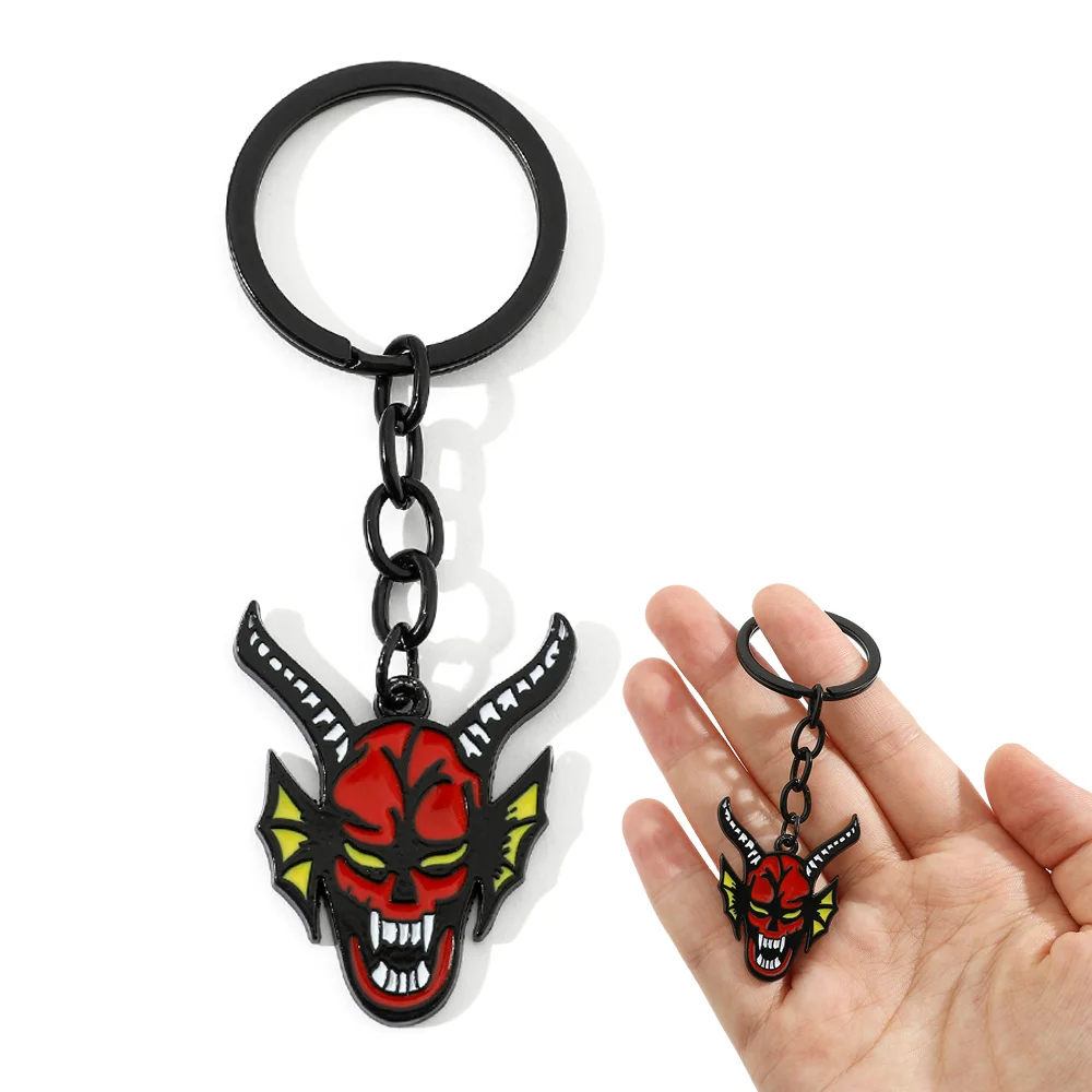 Hellfire Club Keychain Horror Skull Pendant Keyring Stranger Eddie Munson Jewelry for Women Men Decoration Key Holder Gifts
Hellfire Club Keychain Horror Skull Pendant Keyring Stranger Eddie Munson Jewelry for Women Men Decoration Key Holder Gifts