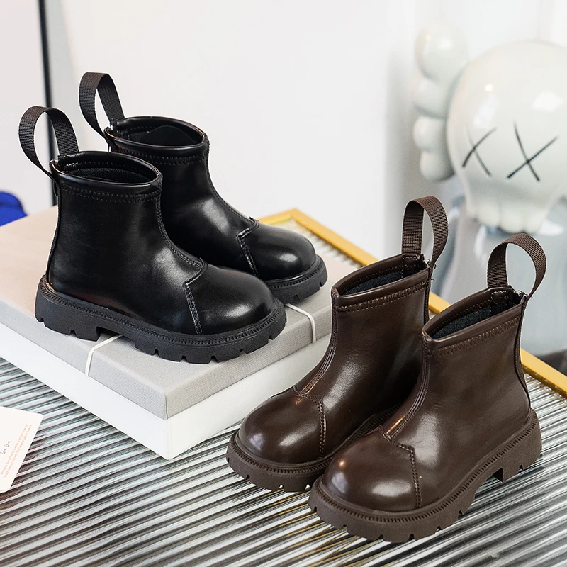 2023 Autumn Children Booties Fashion Anti-slip Platform Kids Shoes Mid-calf Zipper Solft Pu Leather All-match Girl's Ankle Boots
2023 Autumn Children Booties Fashion Anti-slip Platform Kids Shoes Mid-calf Zipper Solft Pu Leather All-match Girl's Ankle Boots