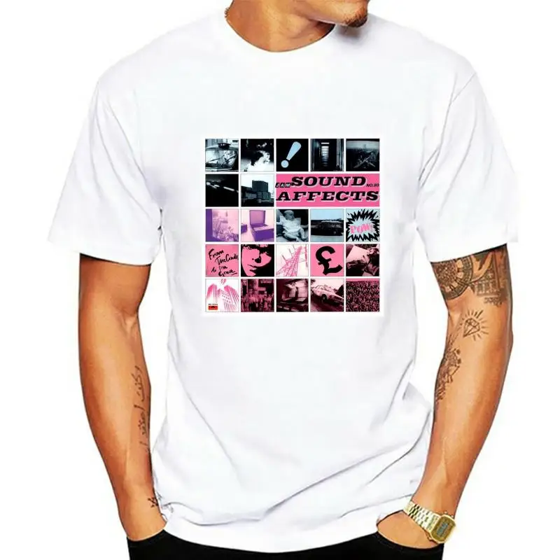 Biała koszulka męska The Jam Sound Affects New Wave 1980 w rozmiarach od S do XXXL