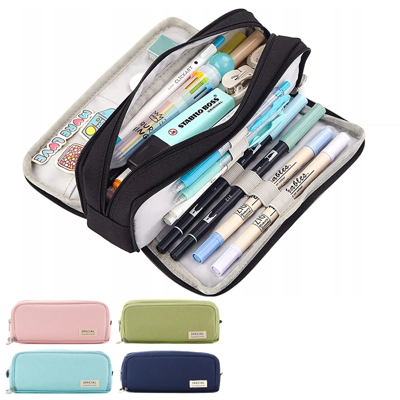 Large Capacity Pencil Case Kawaii Pen Case Students School Supplies Multi Layer Pencil Storage Bag Stationary Pen Box Pouch
Large Capacity Pencil Case Kawaii Pen Case Students School Supplies Multi Layer Pencil Storage Bag Stationary Pen Box Pouch