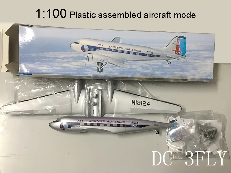 FLY EASTERN AIR LINES N18124 DC-3FLY Airlines 1:100 Scale Assmebling Airplane Model Assembled airplane model Plane Plastic
FLY EASTERN AIR LINES N18124 DC-3FLY Airlines 1:100 Scale Assmebling Airplane Model Assembled airplane model Plane Plastic
