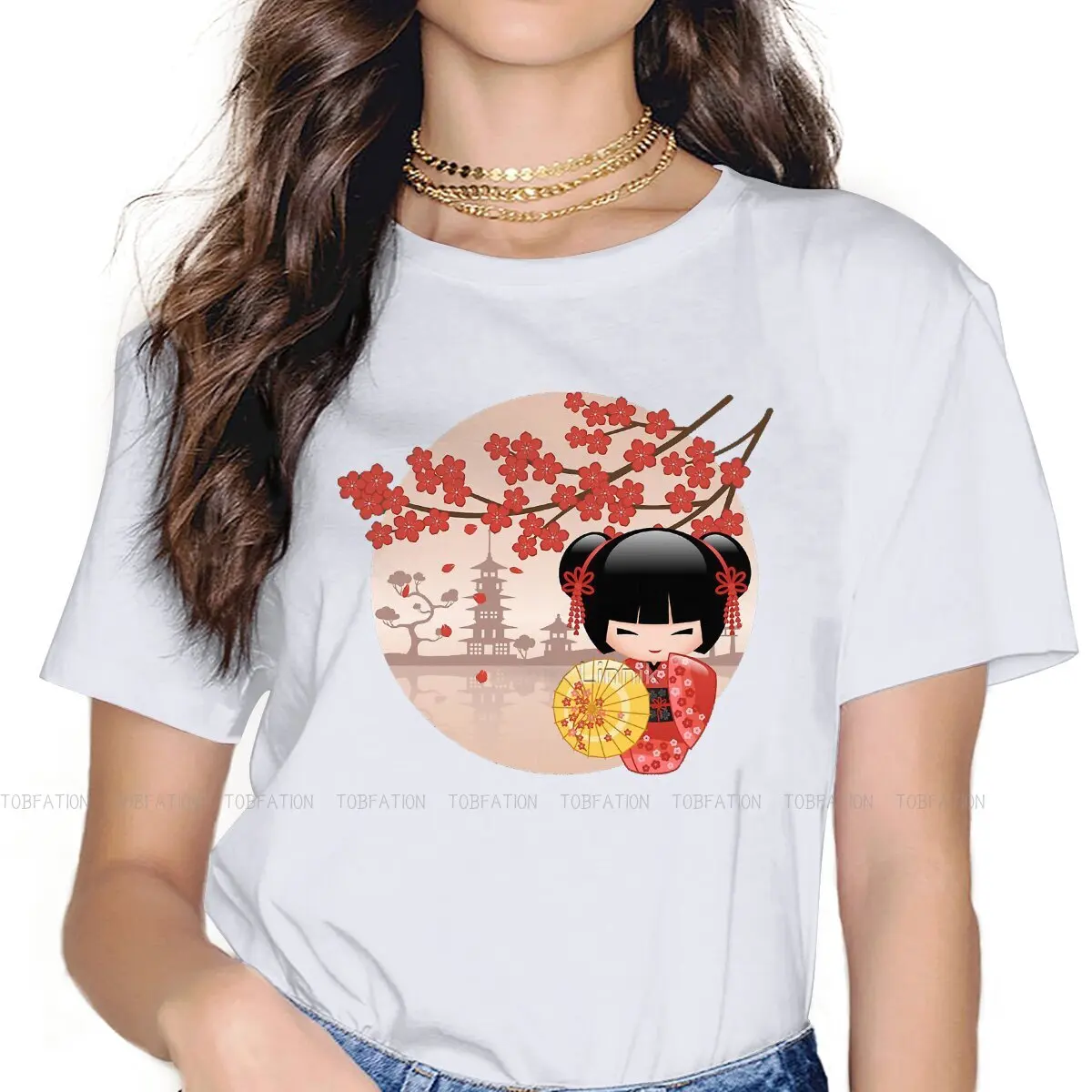 Japanese Red Sakura Kokeshi Doll V2 Kawaii Girls Women T-Shirt Cherry Blossom Japanese Culture 5XL Blusas Harajuku Casual Short
Japanese Red Sakura Kokeshi Doll V2 Kawaii Girls Women T-Shirt Cherry Blossom Japanese Culture 5XL Blusas Harajuku Casual Short