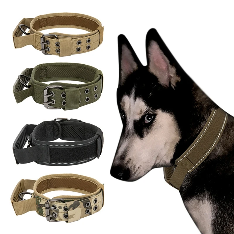 Durable Tactical Dogs Collar Five-Speed Adjustable Military Pets Collars German Shepherd Training Medium Large Dog Accessories
Durable Tactical Dogs Collar Five-Speed Adjustable Military Pets Collars German Shepherd Training Medium Large Dog Accessories