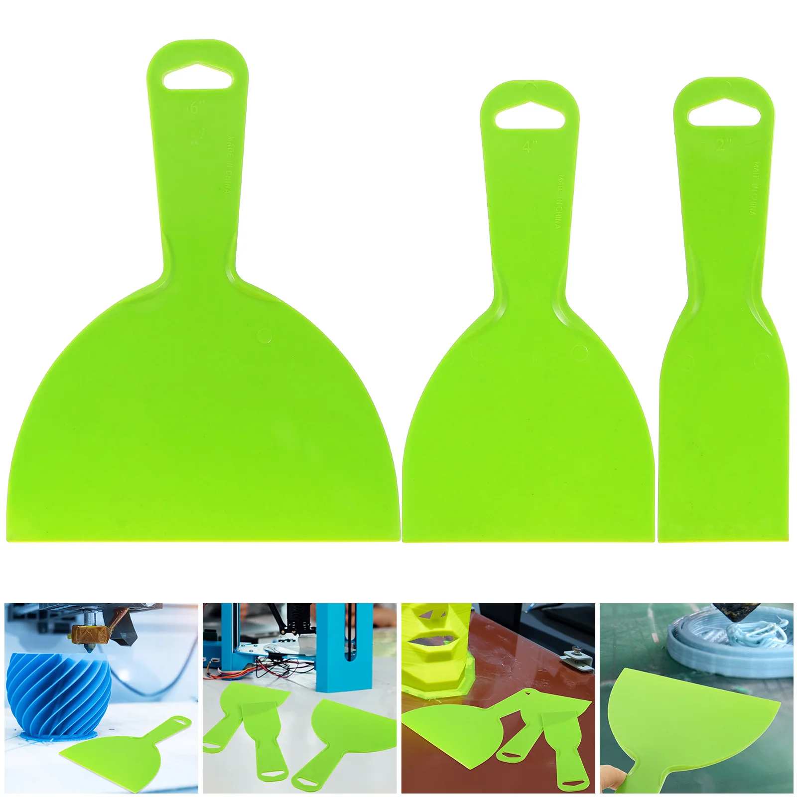 3PCS Multifunctional Hot Bed Scrapper Ergonomic 3D Printing Tool 3D Accessories (Light Green)
3PCS Multifunctional Hot Bed Scrapper Ergonomic 3D Printing Tool 3D Accessories (Light Green)