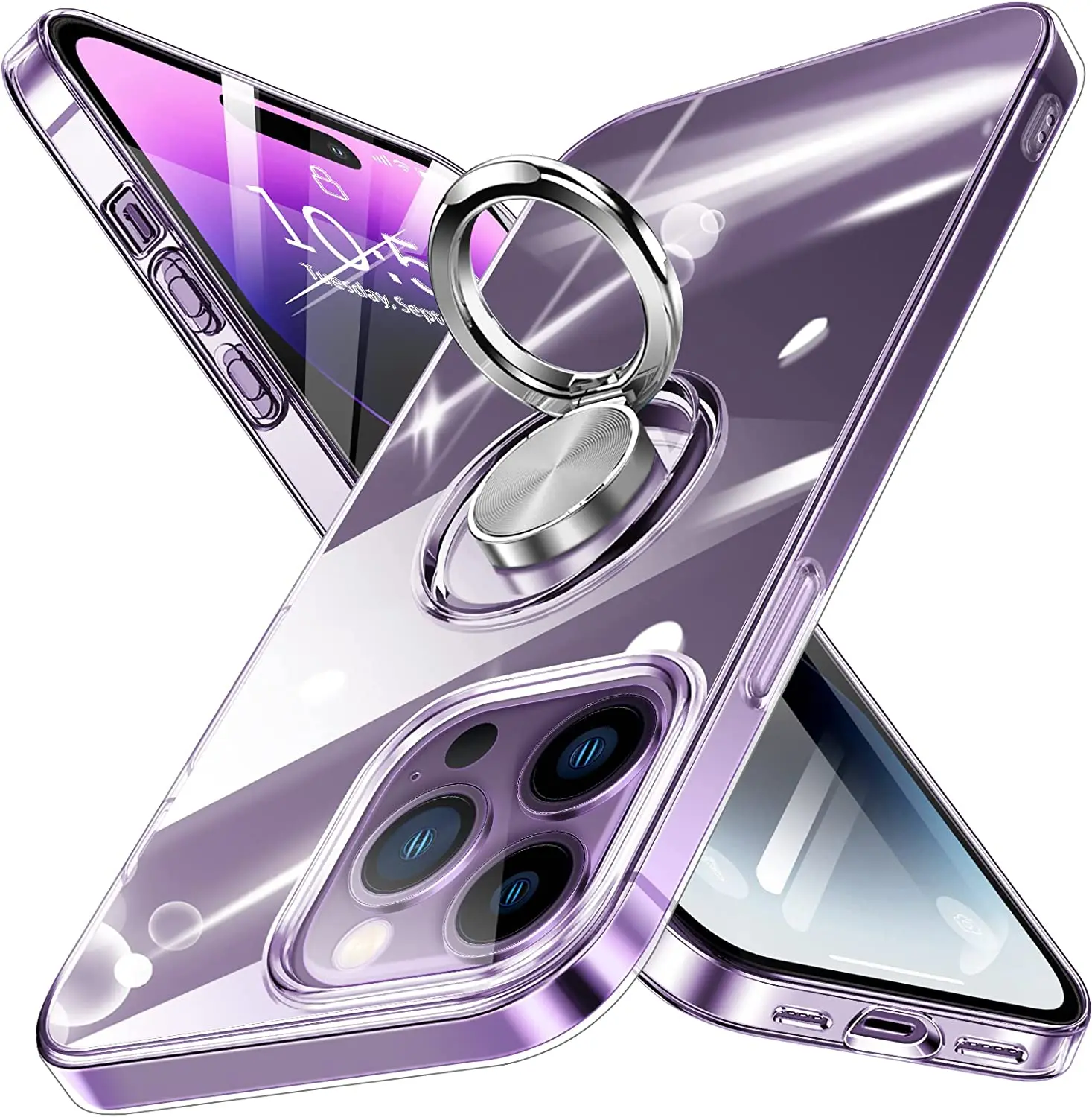 Stand Case for iPhone 14 13 12 11 Pro Max Shockproof Transparent Soft TPU Ring Bracket For iPhone 14 12 13 Pro Phone Cover 
Stand Case for iPhone 14 13 12 11 Pro Max Shockproof Transparent Soft TPU Ring Bracket For iPhone 14 12 13 Pro Phone Cover