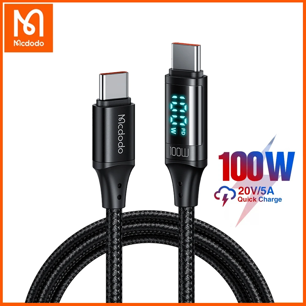 Mcdodo PD100W Type C To Type C Cablei for Phone 13 12 11 Pro Max Xr Ipad Digital Display Phone Fast Charging lightning Data Wire
Mcdodo PD100W Type C To Type C Cablei for Phone 13 12 11 Pro Max Xr Ipad Digital Display Phone Fast Charging lightning Data Wire