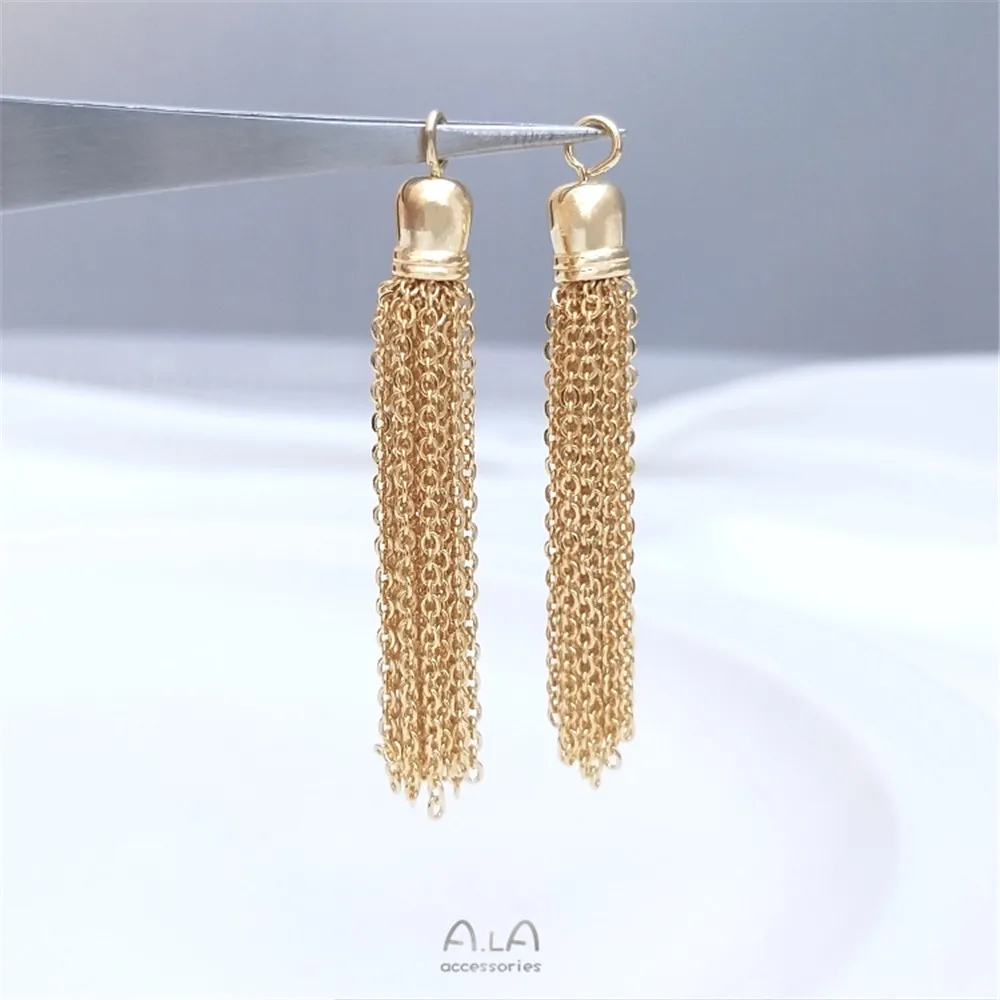 14K package gold color handmade chain tassel pendant diy earrings earrings earrings clasp pendant bracelet ornaments
14K package gold color handmade chain tassel pendant diy earrings earrings earrings clasp pendant bracelet ornaments