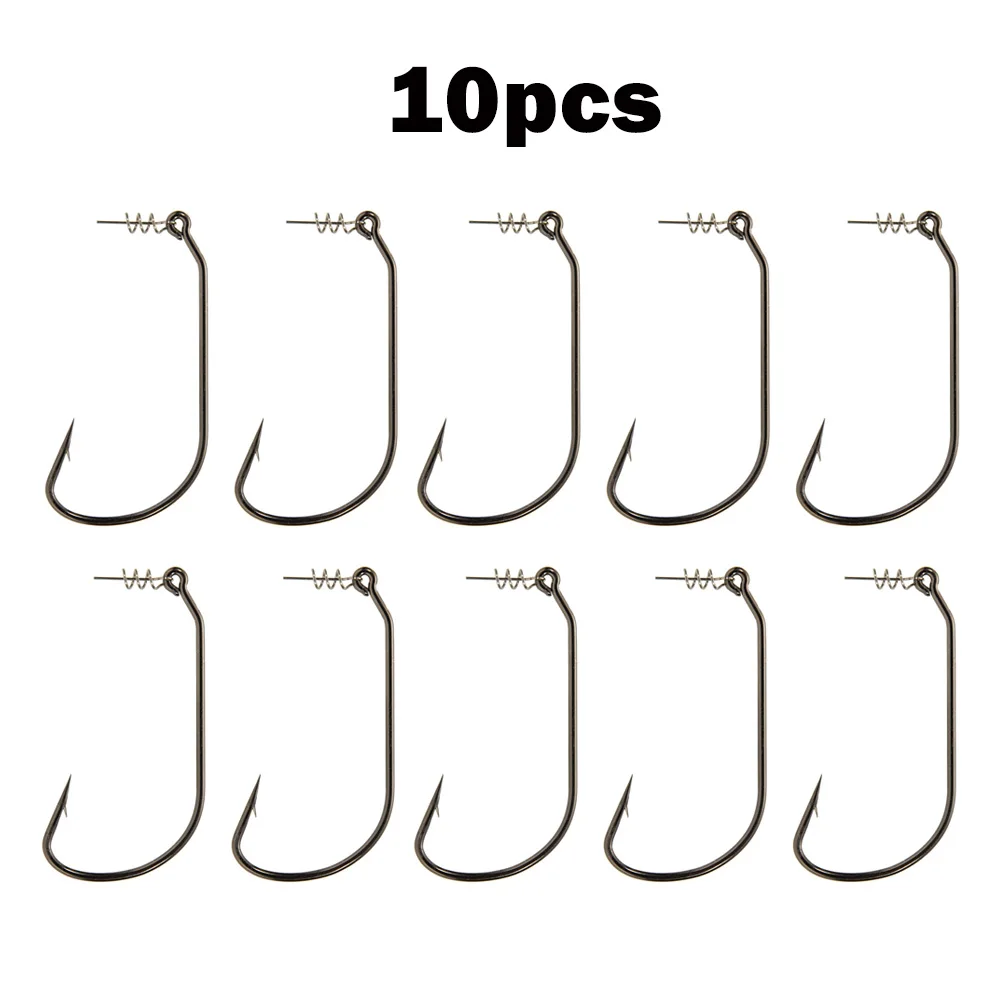 10pcs Fishing Twistlock Style Swimbait Worm Hook Weedless Crank Jig Head Hooks Screw-Lock Bait Keeper Fishhook Fishing Tackle
10pcs Fishing Twistlock Style Swimbait Worm Hook Weedless Crank Jig Head Hooks Screw-Lock Bait Keeper Fishhook Fishing Tackle