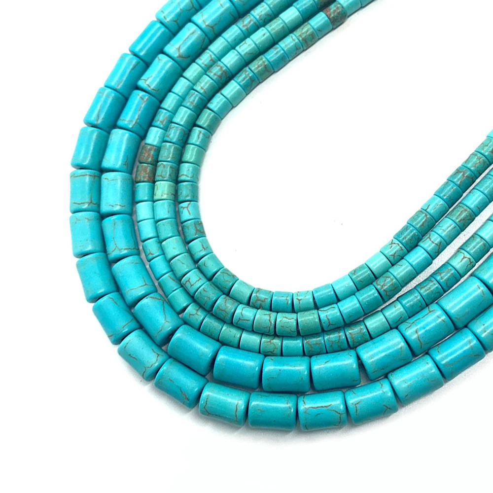 Synthetic Blue Pine Stone Bead Natural Cylindrical Charms Beaded 4x13mm DIY Making Bracelet Necklace Jewelry Accessories Beads
Synthetic Blue Pine Stone Bead Natural Cylindrical Charms Beaded 4x13mm DIY Making Bracelet Necklace Jewelry Accessories Beads